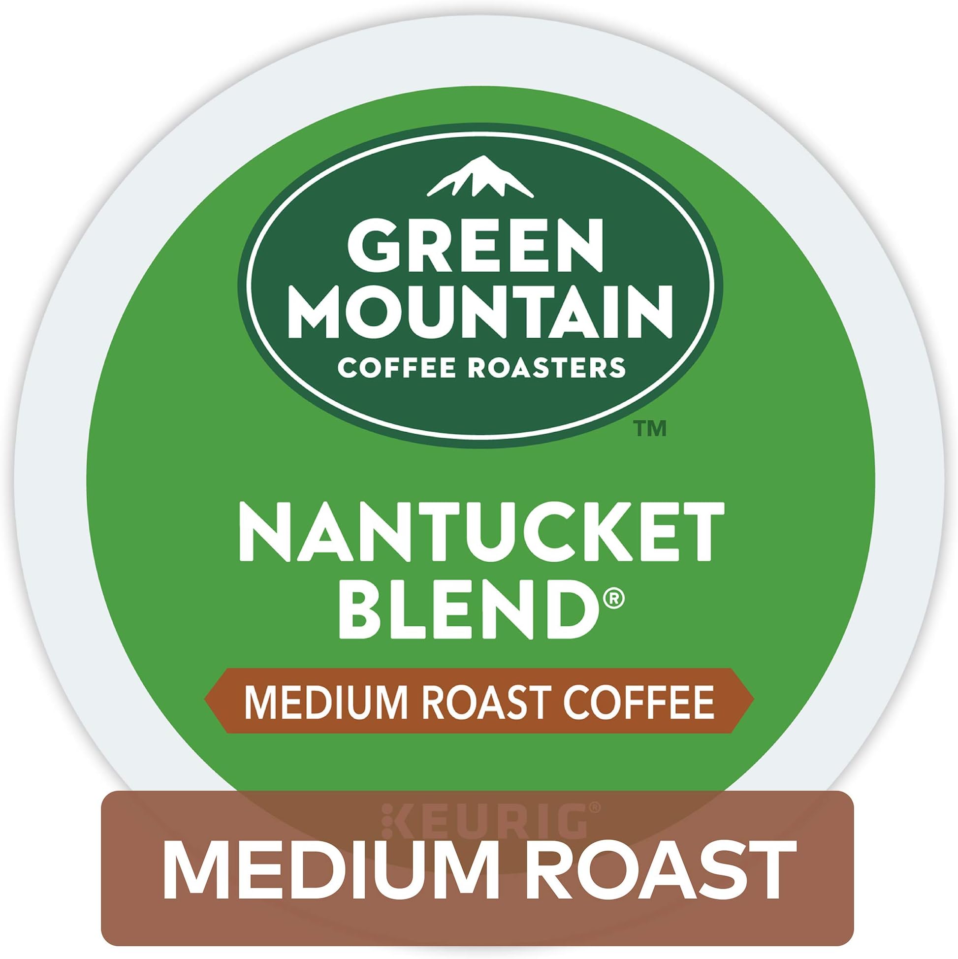 Green Mountain Coffee Nantucket Blend Keurig Single-Serve Medium Roast Coffee K-Cup Pods, 32 Count