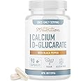 Calcium D Glucarate | CDG for Liver Detox & Cleanse, Metabolism, Hormone Balance, Menopause Support | Made in Canada, Gluten-