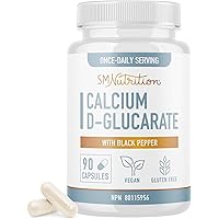 Calcium D Glucarate | CDG for Liver Detox & Cleanse, Metabolism, Hormone Balance, Menopause Support | Made in Canada, Gluten-