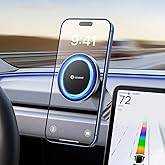 VICSEED Tesla Phone Mount【Strongest Magnet Power】Foldable Hidden Tesla Phone Holder Fit for All Phone, Tesla Model 3 Model Y for MagSafe Car Mount, Tesla Model 3 Accessories, Tesla Model Y Accessories
