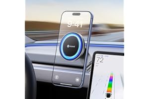 VICSEED Tesla Phone Mount【Strongest Magnet Power】Foldable Hidden Tesla Phone Holder Fit for All Phone, Tesla Model 3 Model Y for MagSafe Car Mount, Tesla Model 3 Accessories, Tesla Model Y Accessories