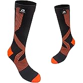 LEAKDRY Waterproof Socks,Merino Wool,Mid Calf,Skiing & Snowboarding,Cold Weather Thermal Warm Socks