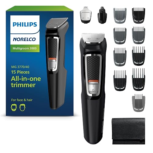 Norelco Philips Multigroom 3000 Series, All-in-One Trimmer, Beard ...