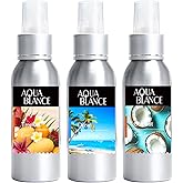 Fragrant Room Spray, Tropical, Ocean, Coconut, 3 x 3.4 fl oz, Air Fresheners Odor Eliminator for Home, Bathroom, Concentrated Room Spray