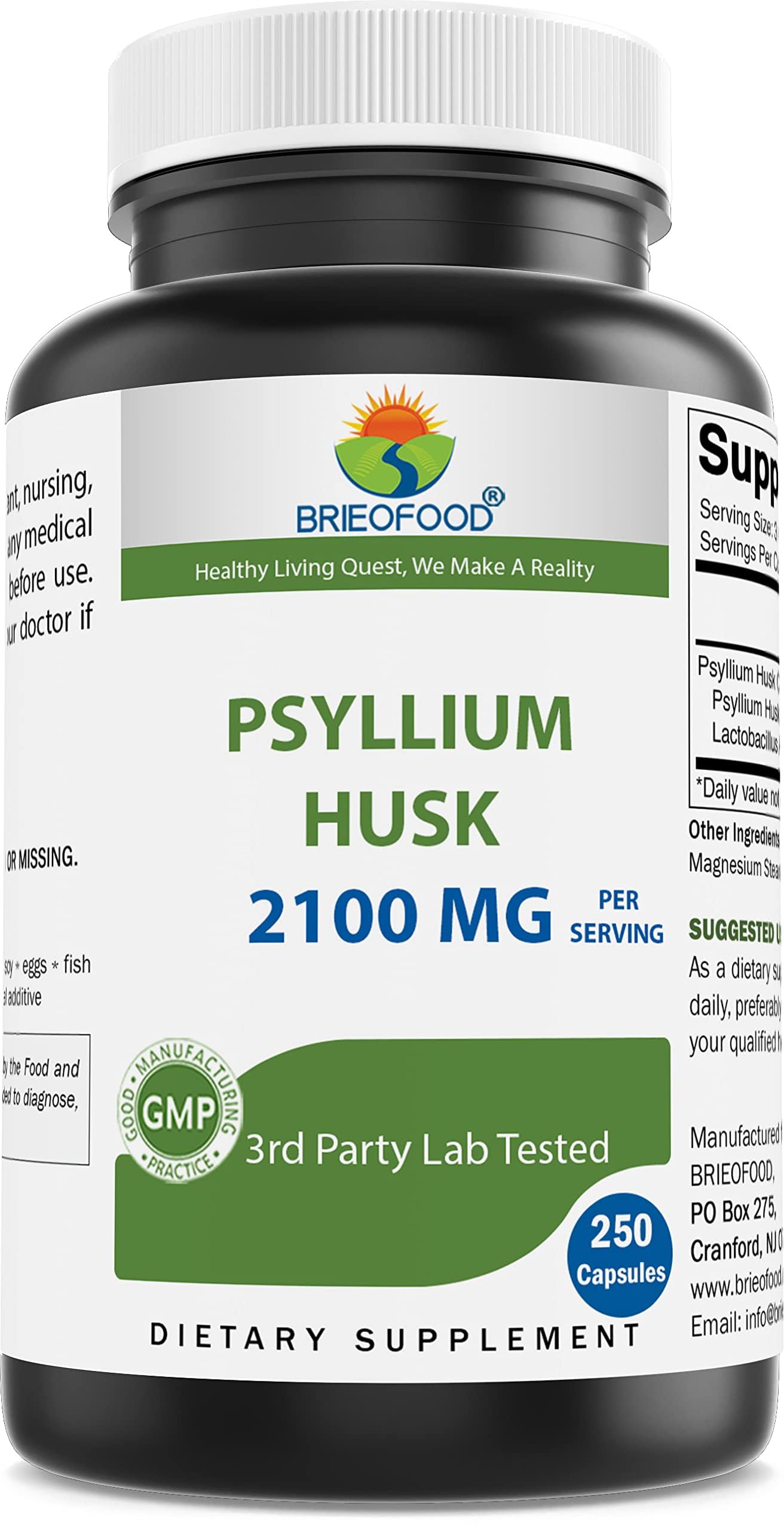 Psyllium Husk 2100 mg