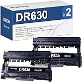 InkNI Compatible Drum (Not Toner) Replacement for Brother DR630 DR 630 Drum for HL-L2300D HL-L2320D HL-L2305W MFC-L2700DW HL-L2360DW HL-L2380DW DCP-L2540DW MFC-L2720DW Printer Black, 2-Pack