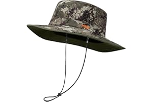 BASSDASH UPF 50+ Water-Resistant Fishing Bucket Hat with Laser Perforated Mesh Adjustable for Men Women Outdoor Hiking