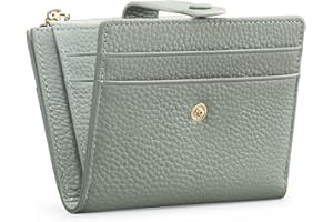 FALAN MULE Small Wallets for Women RFID Blocking Slim Bifold Leather Womens Wallet with Zipper Coin Purse