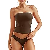 YEOREO Sophie Women Sexy Long Tube Tops Double Lined Basic Y2K Summer Cute Strapless Fitted Bandeau Going Out Crop Top
