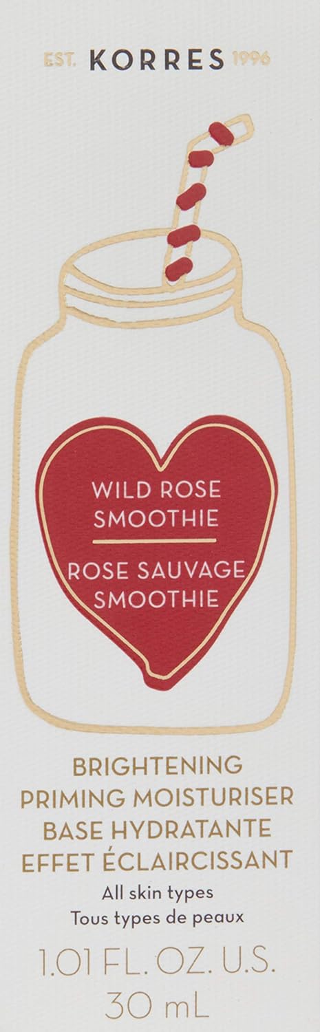 korres wild rose smoothie brightening priming moisturiser