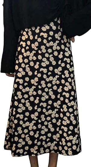 Amazon ウンセン 丈スカート レディース 花柄 可愛い ロングワンピース ファッションレディース スカート 着 せ ハイウエストスカート 流行 ブランク スカート スカート 通販
