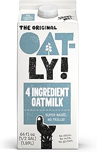 Oatly Oatmilk 4 Ingredient | Plant-Based Made from Oats, Milk Alternative, Vegan, Non-GMO, Gluten Free, Kosher
