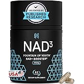 HPN NAD3 Clinical NAD+ Booster, Cellular Health & Natural Energy - NAD Supplement for Healthy Aging, Metabolic Support, NRF2 & Longevity, Nicotinamide Riboside & NMN Alternative, 60ct, 30-Day Supply