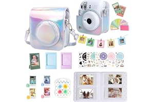 WOGOZAN Accessories Kit for Fujifilm Instax Mini 12 Instant Camera Case + Album for Mini 3 Inch Film + Color Filters + Photo 