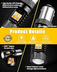 BRISHINE 1157 Switchback LED Bulbs Extremely Bright