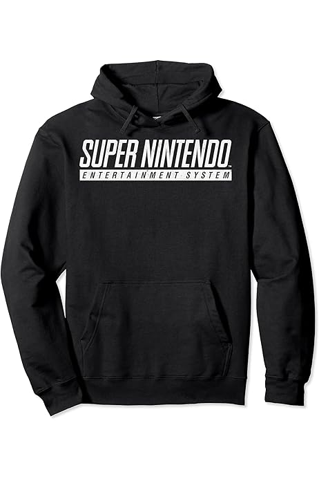 Amazon.com: Super Nintendo Entertainment System Gleam Pullover Hoodie  Pullover Hoodie : Clothing, Shoes \u0026 Jewelry