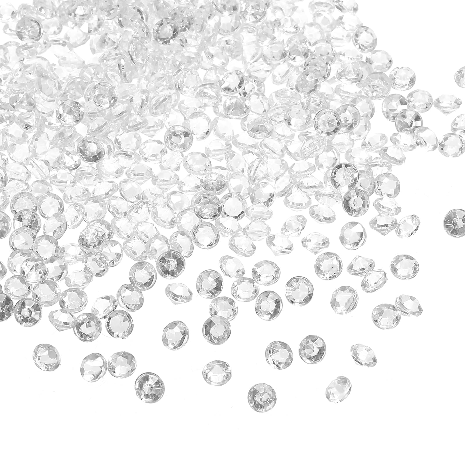 PATIKIL 10000Pcs Acrylic Wedding Diamonds 4mm Table Scatter Confetti Crystals Vase Fillers Gems for Table Centerpiece Bridal Shower Party, Clear