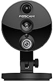Foscam C2 1080P FHD Mini Wireless Indoor IP Camera for Home Security Plug & Play with 120&deg; Wide Viewing Angle, PIR Motion Detection and 8 Metre Night Vision - Black