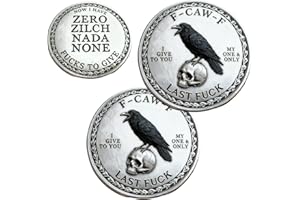 The F-CAW-F Coin — for Those Who Laugh at Life and Give Zero F*CKS, Funny F-CAW-F Fuck Challenge Coins, Double-Sided Design R