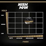 NISHMAN Hair Styling Wax Gold One 07 Men 150g Natural Shine Strong Hold Aqua view 6