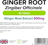 Lindens Ginger Root 500mg 90 Tablets UK Made Travel Sickness Vegan view 2