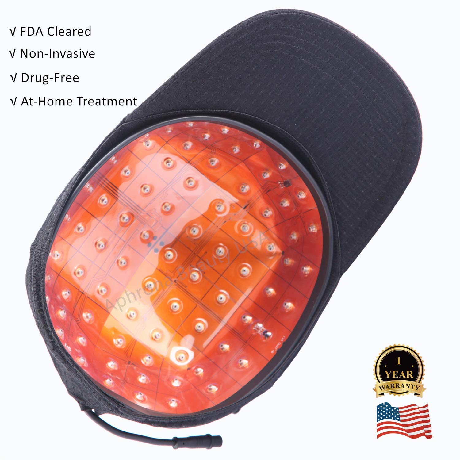 Aphrona Laser Hair Growth Helmet-FDA Cleared Lasers Hair Loss Treatments-Rechargeable Lasers Cap for Hair Regrowth for Men and Women with Thinning Hair : Beauty