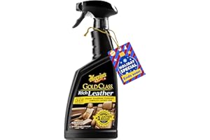 Meguiar's Gold Class Rich Leather Cleaner and Conditioner 3-in-1 Spray, Non-Greasy Car Leather Cleaner and Conditioner Treatment with Advanced UV Protection, 15.2 Oz Spray Bottle