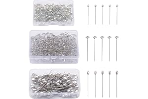 STARFA LAB 300 PCS Boutonniere Pins,Diamond Pin for Bouquets,3 Styles Pearl Diamond Boutonniere Floral Pins Bouquet Accessories,Jewelry Making Supplies,Wedding Floral Decorations