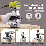 DEWINNER Electric Palm Router 6 Speeds 710W 1/4 Inch Wood Trimmer view 3