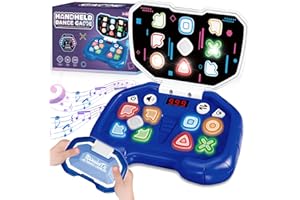 Intoypad Fast Press Handheld Puzzle Game for Kids, 4 Modes Light Up Brain & Memory Games with LED Screen Electronic Pop Fidget Games Controller Travel Fidget Toys Gifts for 3-12 Years Old Kids Boy