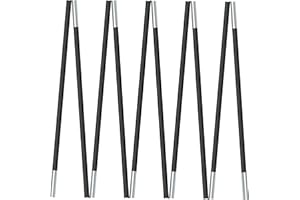 ORIENGEAR Batting Cage Poles Replacement 25.75 ft, Lightweight Batting Cage Fiberglass Pole Repair Kit, Diameter 14mm, Suitab