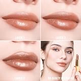 Oulac Metallic Shine Glitter Lipstick Brown High Impact Lipcolor 4.3 g view 5