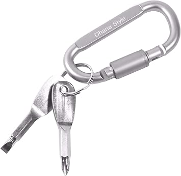 Amazon ドライバー キーホルダー ポータブル マイナスドライバー プラスドライバー カラビナ クリップ ホルダー キーリング 携帯便利 Edc キーチェーン アウトドア ミニ ポケット ツール セット ドライバーセット Silver Dhana Style ダナスタイル Amazon ドライバー キーホルダー ポータブル マイナスドライバー プラスドライバー カラビナ クリップ ホルダー キーリング 携帯便利 Edc キーチェーン アウトドア ミニ ポケット ツール セット ドライバーセット Silver Dhana Style ダナスタイル