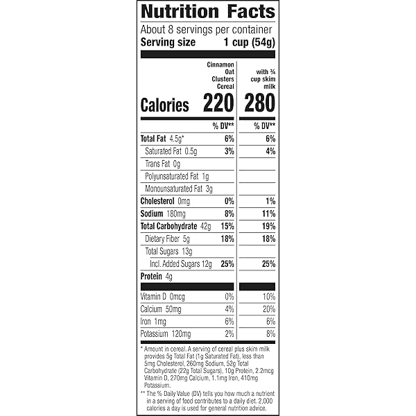 CASCADIAN FARM ORGANIC CINNAMON OAT CLUSTERS BREAKFAST CEREAL, MADE WITH WHOLE GRAIN, NON-GMO, 15 OZ