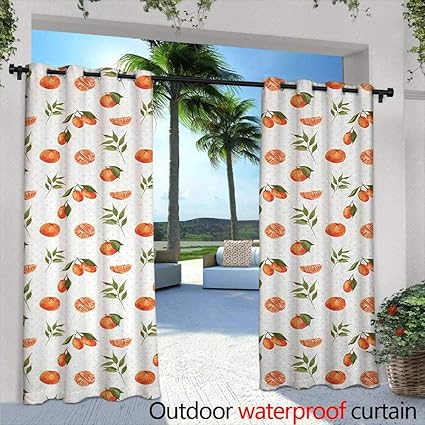 Amazon Com Tim1beve Outdoor Grommet Top Curtain Panel Burnt