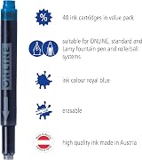 Online 40x Double-Sided Royal Blue Ink Cartridges 8-Pack Universal Refills view 2