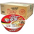 Paldo Fun & Yum Hot & Spicy Jumbo King Lid Instant Noodle Soup Bowl, Pack of 18, Best Oriental Style Korean Ramyun, Most Loved Korean Noodles, 팔도 왕뚜껑 컵라면 110g (3.88 oz) x 18