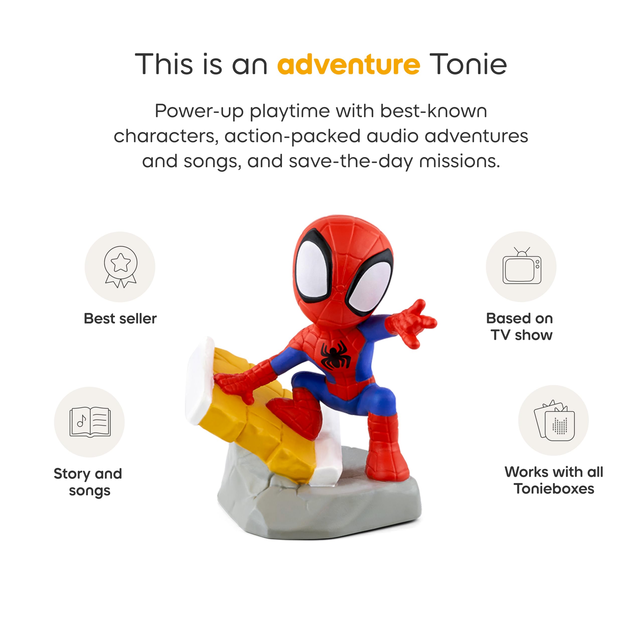 Tonies Spidey Audio Toy Figurine from Marvel's Spidey & His Amazing Friends