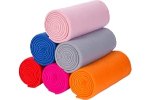 CAI TENG Fleece Throw Blanket Blankets for Couch Bed 50x60 inch 6 Pack Kids Blanket Throws Fleece Fabric Soft Cozy Travel Blankets Lightweight Small Throws Wedding Gifts Travel Blankets Multicolor