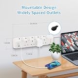 PARTH 3m Extension Lead with USB Ports Surge Protected 4 Way UK Plug view 2