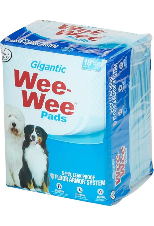 Four Paws Wee Wee Gigantic Potty Training Dog Puppy Pads, Pet Pee Pads