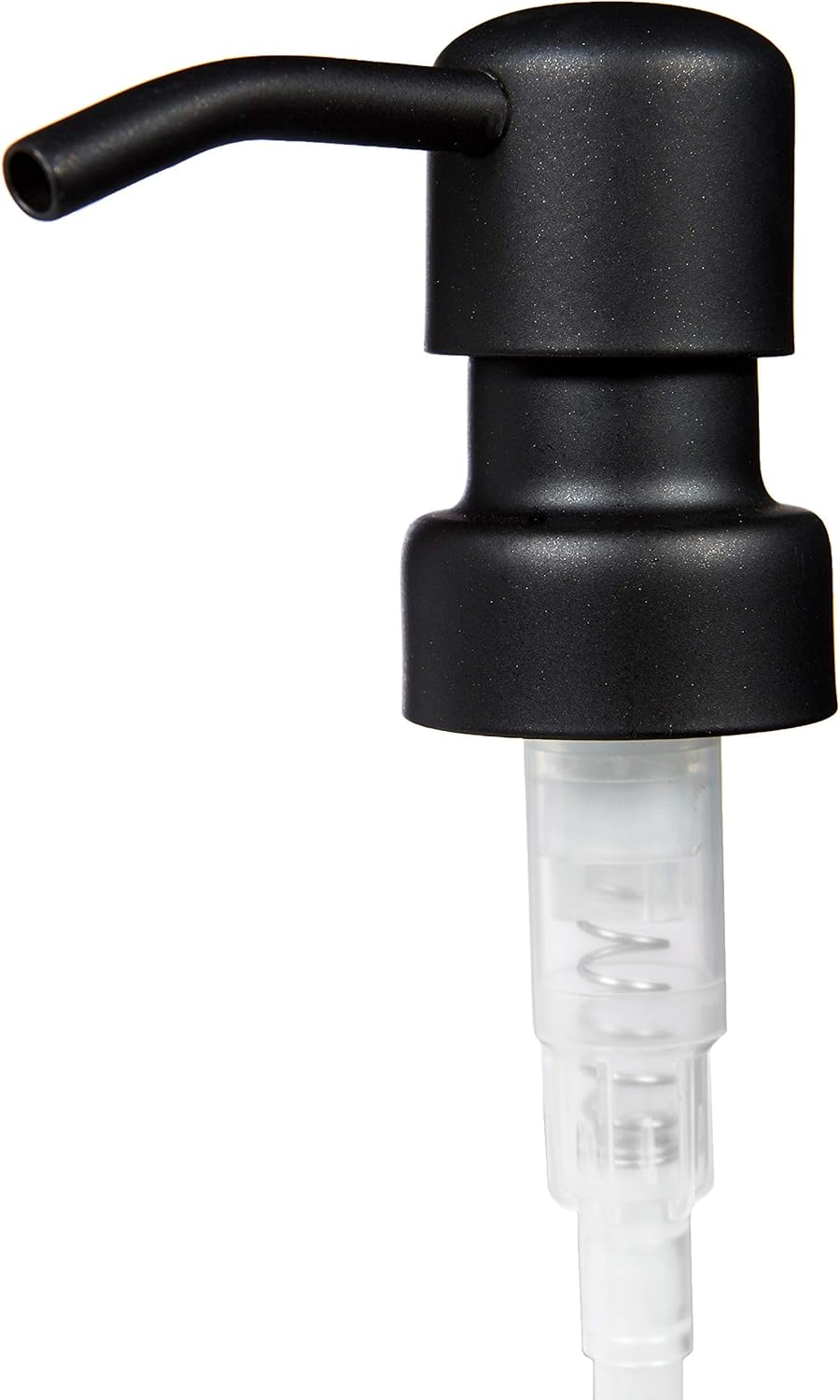 Brown soap Dispenser/Glass Bottle with Matte Black Industrial Quality