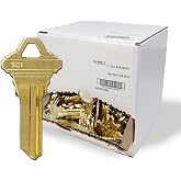 Summit Doorware Schlage Key Blanks 250 Pack, Premium Brass Uncut Blank Keys | Compatible with SC1 5-Pin Locks Durable Locksmith Key Blanks for Key Cutting Office Commercial &amp; Professional Use