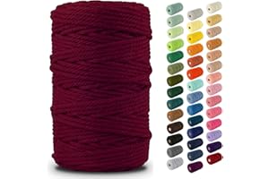 Nook Theory 5mm Macrame Cord 109 Yards - 3mm 4mm Soft Macrame Rope Perfect for Knots - Macrame Supplies for Wall Hangers & Bo