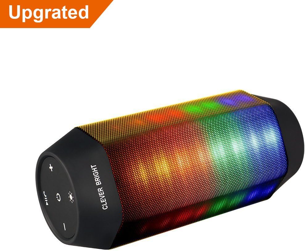 Bluetooth Speakers Wireless LED Colorful Portable Speaker Waterproof Bluetooth Powerful Sound Built-in Mic Support Hands-Free Function
