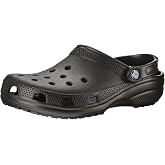Crocs Unisex-Adult Classic Clog, Black, 7 Women/5 Men | Clogs for Women and Men