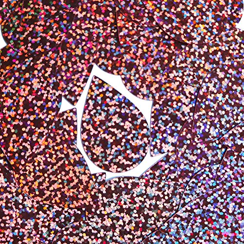 Sequin Tear Drop 1.5 inch Pink Glitter Hologram Multi Reflective Metallic Couture Paillettes. Made in USA. For embroidery, costume, embellishment