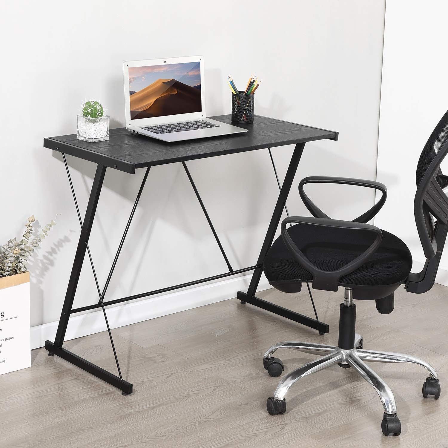 GreenForest Small Computer Desk Simple PC Laptop Study Table Writing Workstation for Home Office, Easy Assembly, Black: Kitchen & Dining