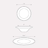 Sabichi 12pc Day to White Dinner Set Porcelain Microwave Safe Dishwasher Safe view 4