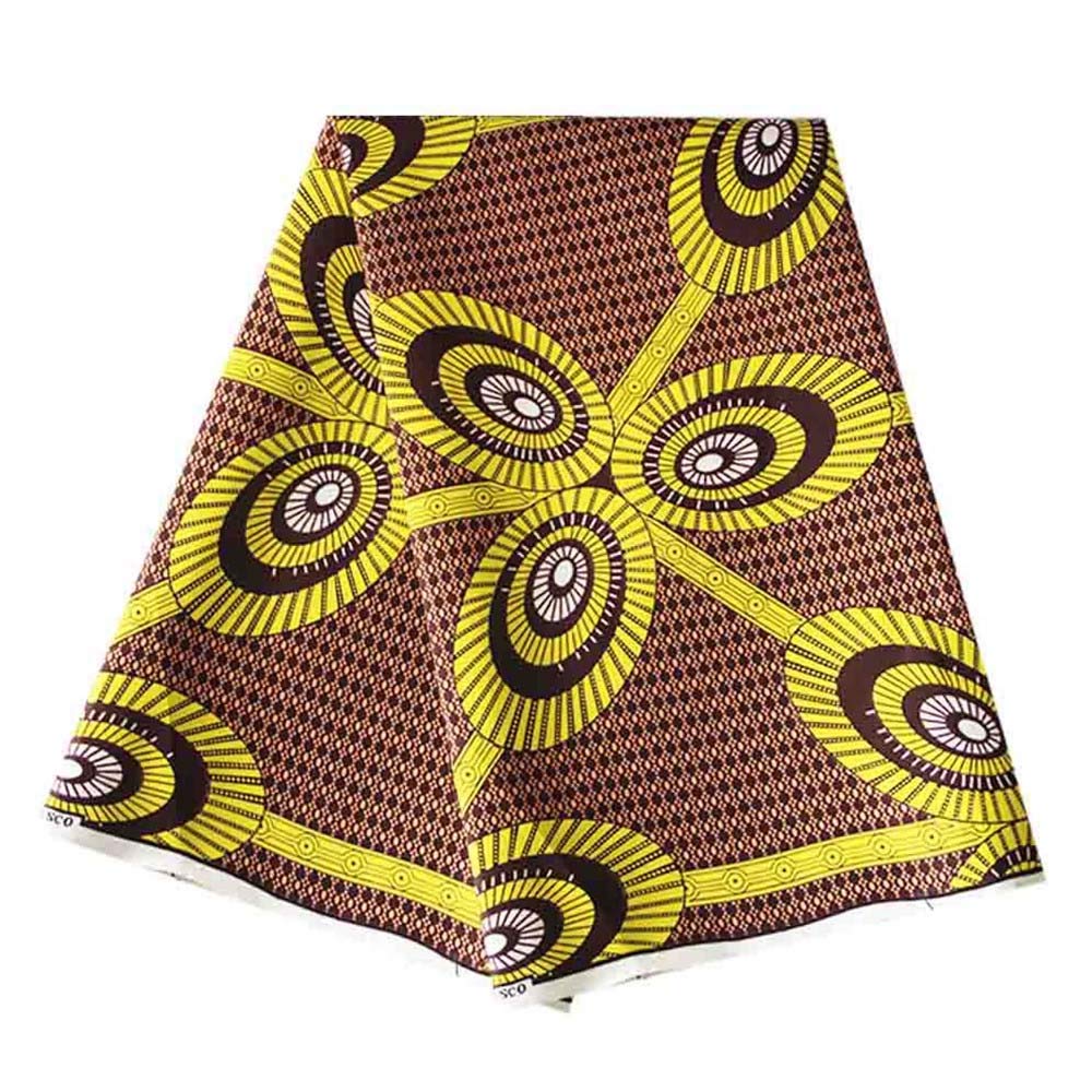 6 Yard hollandais Dutch Wax Material Real Wax hollandais Ankara Fabric African Prints Fabric Super Holland Guaranteed 100% Cotton Vintage Embroidered 619